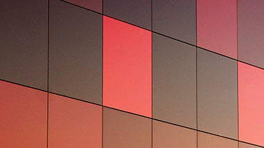 red and brown square tile building wall
