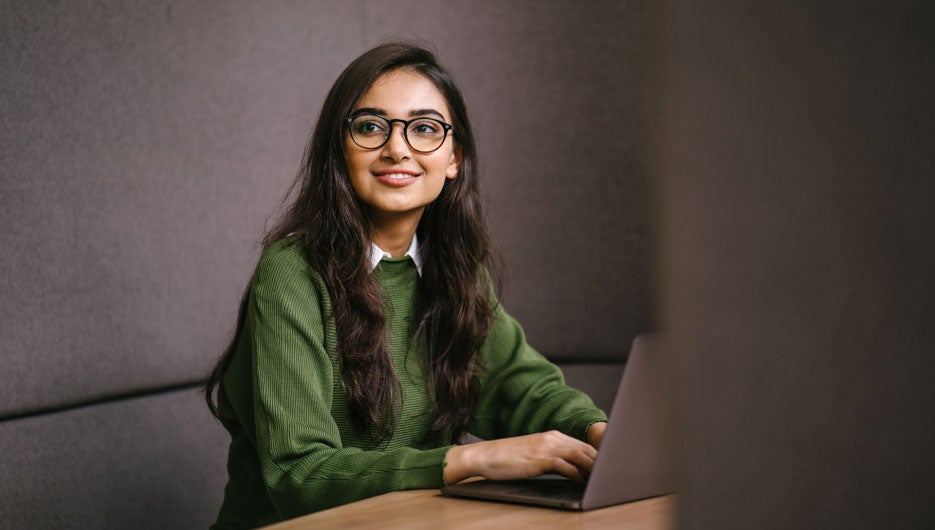 Portrait of a young, confident, intelligent-looking and attracti